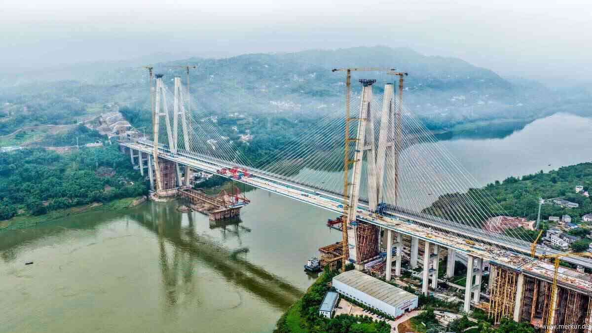 Autos und 350-km/h-Züge nebeneinander – Chinas neue Brücke soll vier Weltrekorde brechen