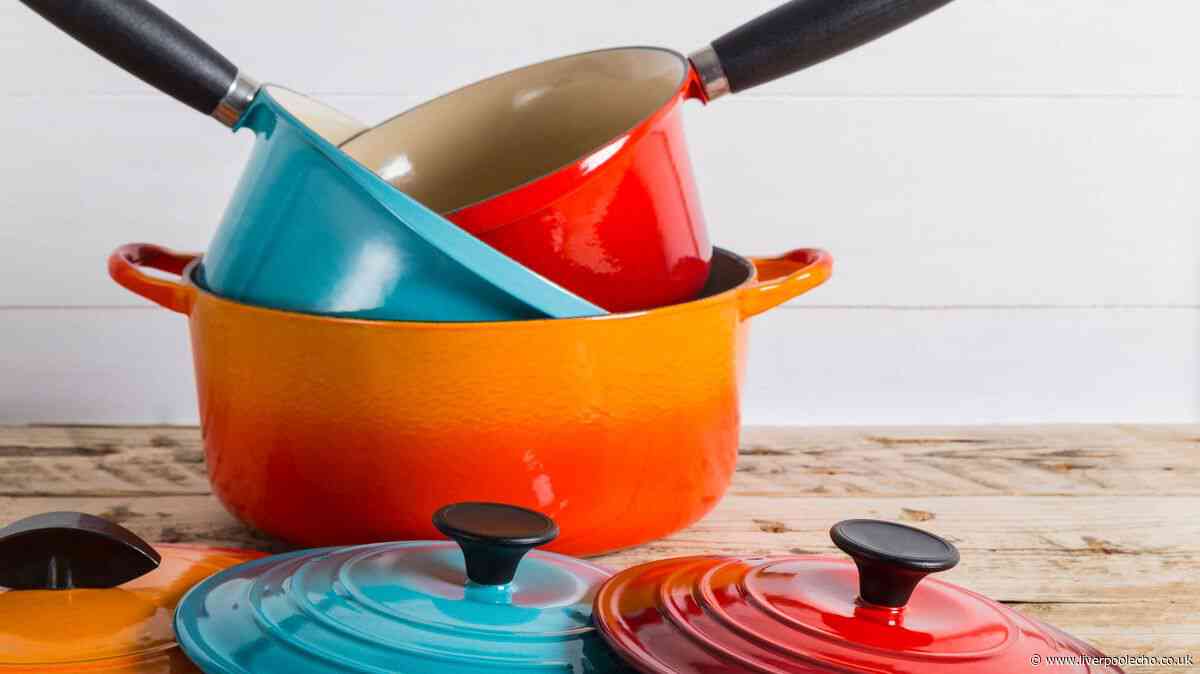 Shopper finds 5 Le Creuset pots on charity shelf and total price drops jaws