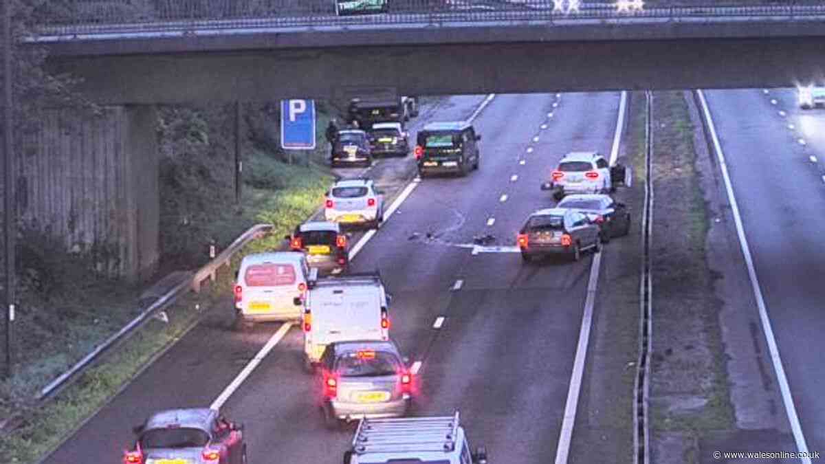 A470 crash causes major rush hour delays towards Cardiff