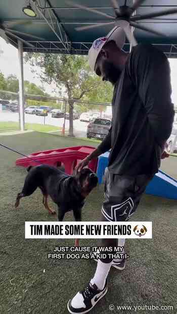 When Tim Hardaway Jr. visits Miami-Dade Pet Adoption you know it’s gonna be a good day ❤️
