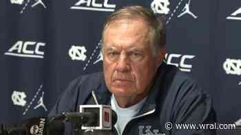 UNC football coach Bill Belichick speaking Monday ahead of Notre Dame matchup