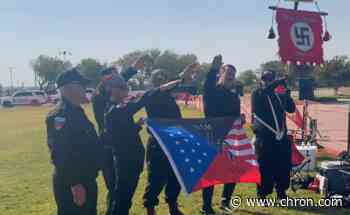 Neo-Nazi group gathers in Texas to protest Karmelo Anthony sentencing