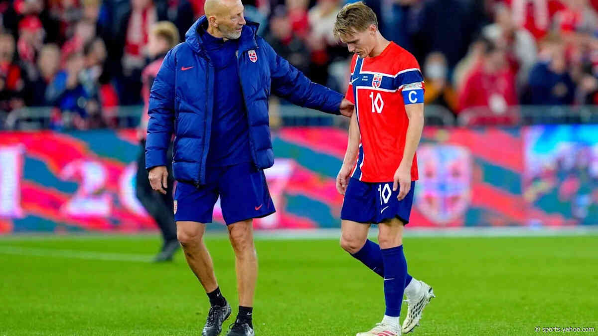 Martin Odegaard in furious spat with ex-Man City rival Bernardo Silva during Nations League clash