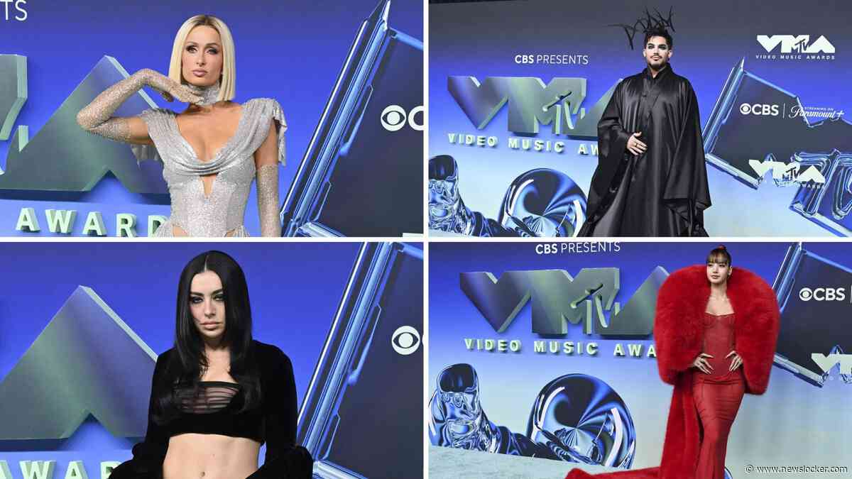 Dit waren de looks van de MTV Video Music Awards: gothic vogelverschrikkers en bloedrode slepen op de blauw-groene VMA-loper