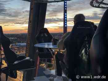 Dinner in the Sky: 50 Meter über Düsseldorf