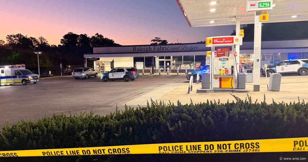 Raleigh police respond to gas station on Wake Forest Road