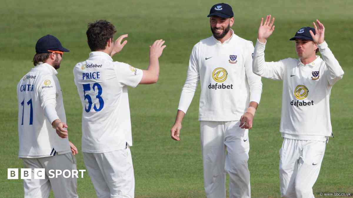 Sussex end season with win at relegated Hampshire