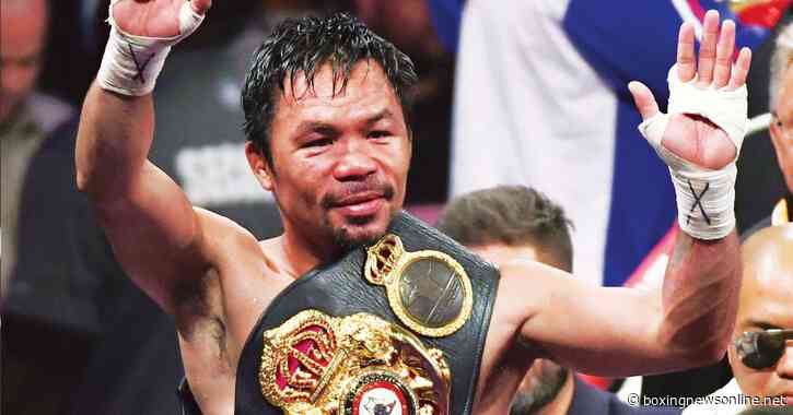 Manny Pacquiao offered world title shot to replace Tyson Fury vs Anthony Joshua: “We’d save it”