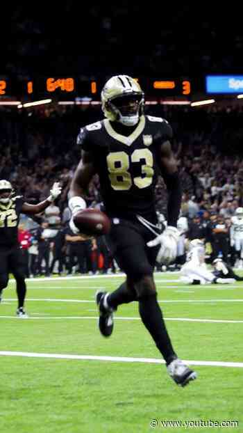Tyler Shough TD Lob Finds Juwan Johnson #saints #nfl #shorts