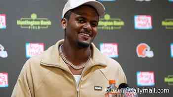 Deshaun Watson admits he CRIED after hearing crowd chant his name... as Browns fans perform surprise U-turn on scandalized QB