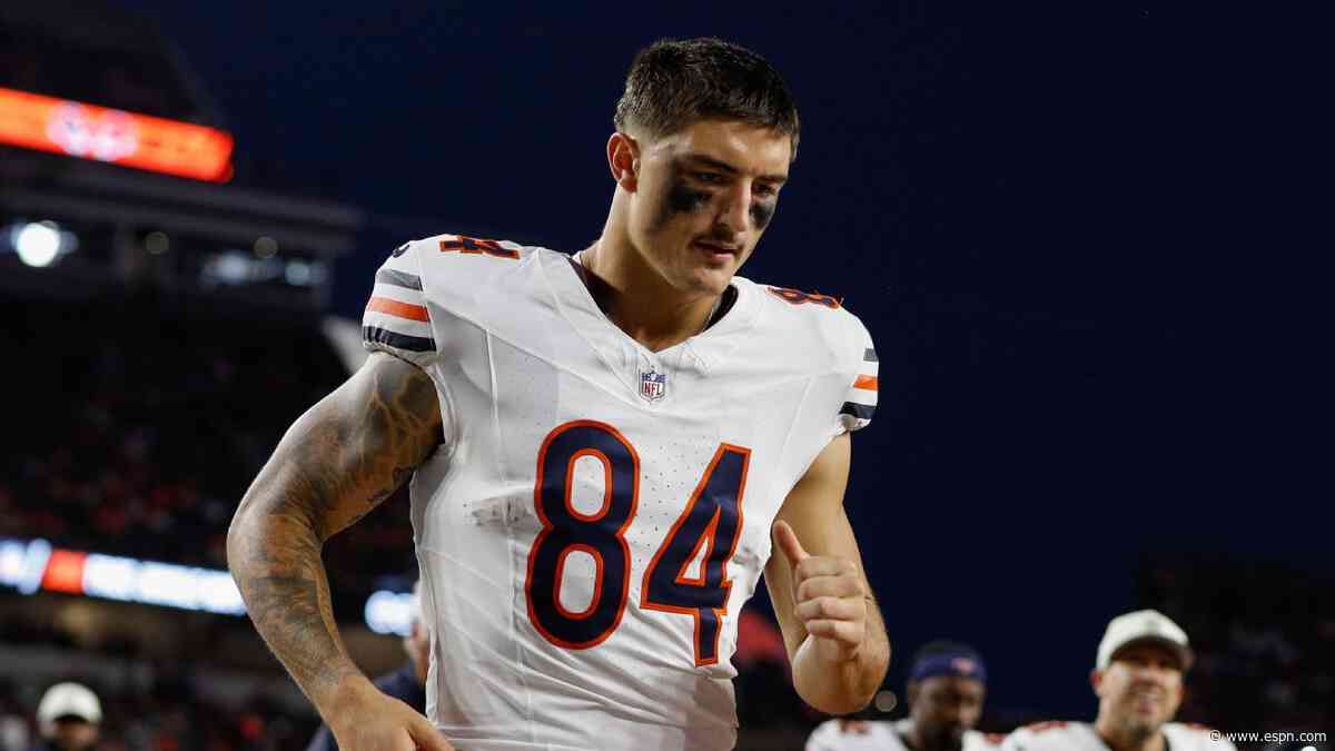 Where has Bears TE Colston Loveland been this season?