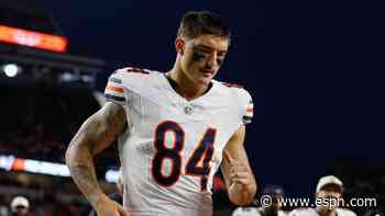 Where has Bears TE Colston Loveland been this season?