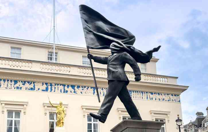 Council “exploring all options” for Banksy’s flag statue in London