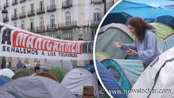 Opmerkelijk beeld: honderden tenten in Madrid na groot woonprotest