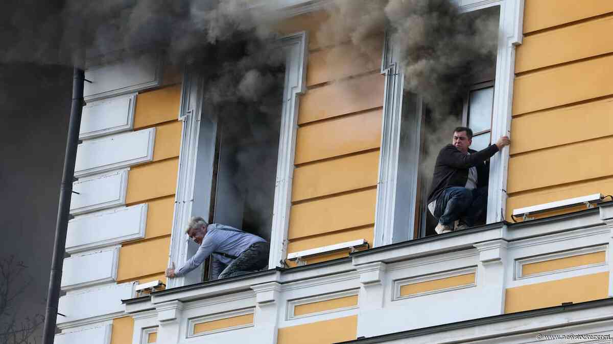 Dode na Russische droneaanval op gebouwen in Kyiv