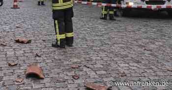 Straßensperre im Bamberger Sandgebiet zum Schutz von Passanten errichtet