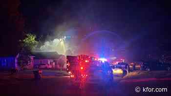 Crews battle early morning house fire in El Reno