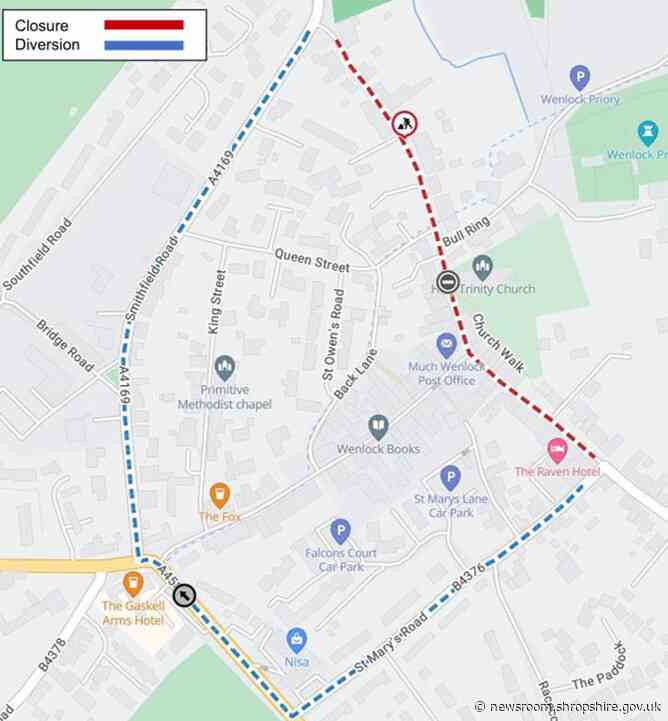 Sheinton Street, Much Wenlock to be resurfaced