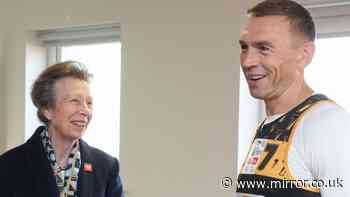 Princess Anne cracks no-nonsense joke as she cheers on Sir Kevin Sinfield in gruelling challenge
