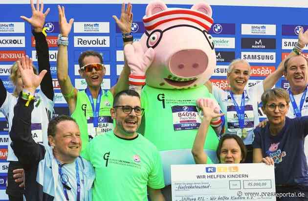 15.000 Euro für den guten Zweck: Papa Wutz unterstützt Spendenlauf beim BMW BERLIN-MARATHON