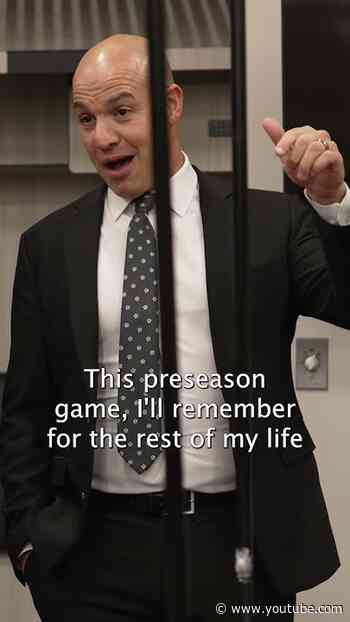 Preseason win so good it warranted a postgame speech post #ALLCAPS