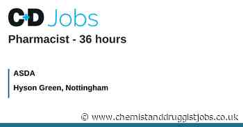 ASDA: Pharmacist - 36 hours