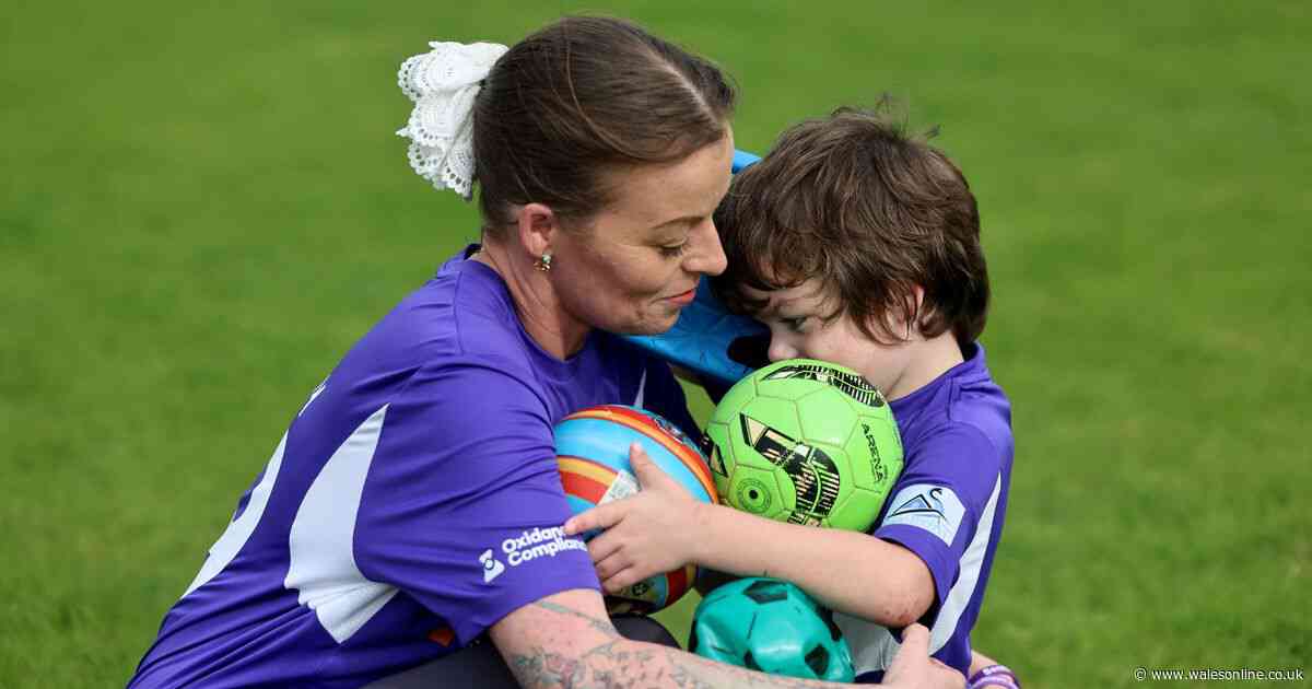 Stars turn out for charity football match to help Swansea five-year-old