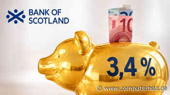 Bank of Scotland erhöht Festgeld-Zins auf 3,40 Prozent