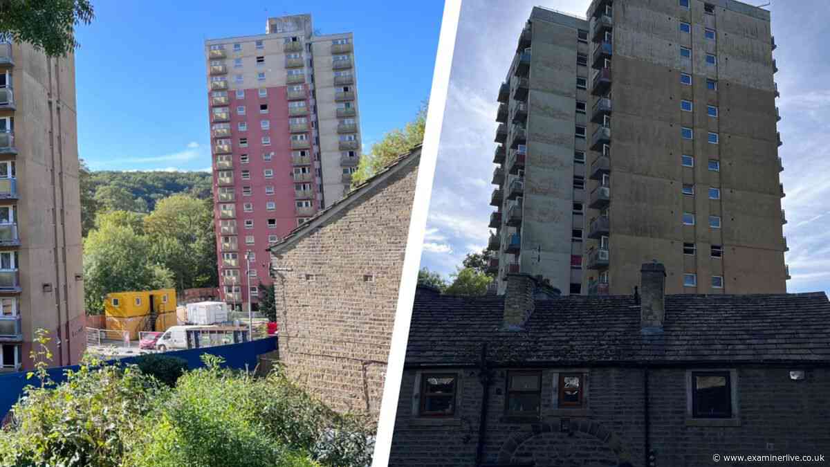 'It's a f*ing nuisance' - Fury as giant digger sits idle at Huddersfield flats