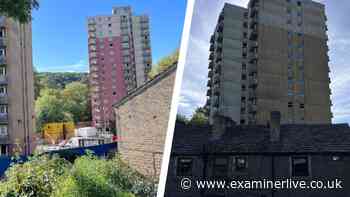 'It's a f*ing nuisance' - Fury as giant digger sits idle at Huddersfield flats