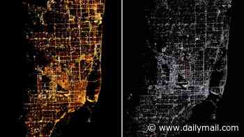 Earth's cities are changing COLOUR: Astronaut photos taken just 13 years apart reveal how night lights have morphed from yellow to white across the globe