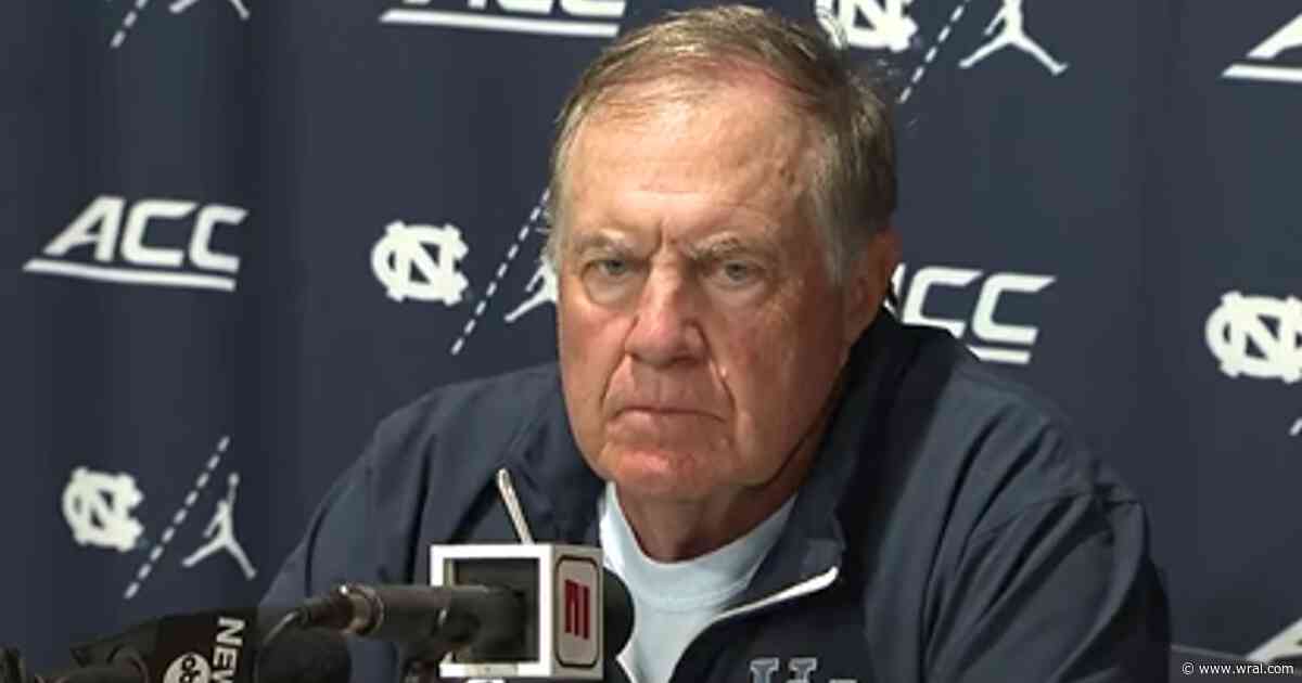 UNC football coach Bill Belichick speaks to media ahead of Notre Dame matchup