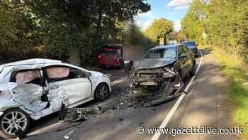 Leven Bank Road blocked following three-car collision hours after driver fled scene of bridge crash