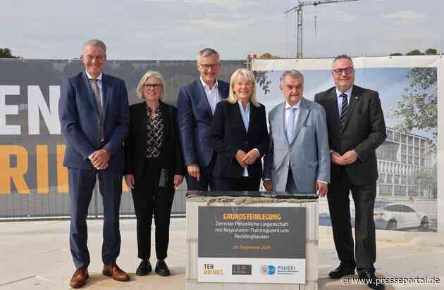 POL-RE: Kreis Recklinghausen/Bottrop/Gelsenkirchen/Oberhausen: Grundstein für neues Polizei- und Trainingszentrum in Recklinghausen