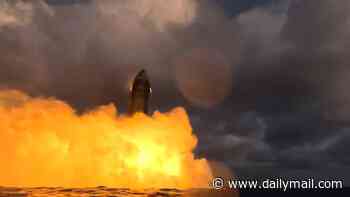 Massive SpaceX rocket explodes in a fireball as it hits ocean following test flight