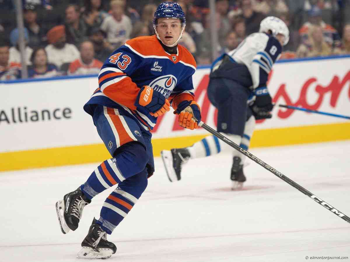 Second-year Edmonton Oilers centre demoted, beat out by college free agent
