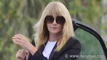 Kaia Gerber is visited by Palm Royale co-star Laura Dern again as Oscar-winner remains unwavering in her support after Presley's death at 27