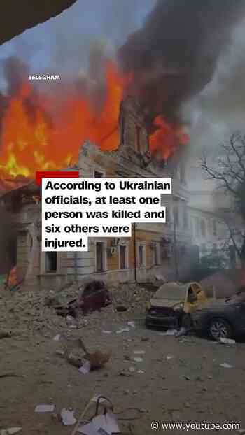People try to escape through windows after Russian strike in broad daylight