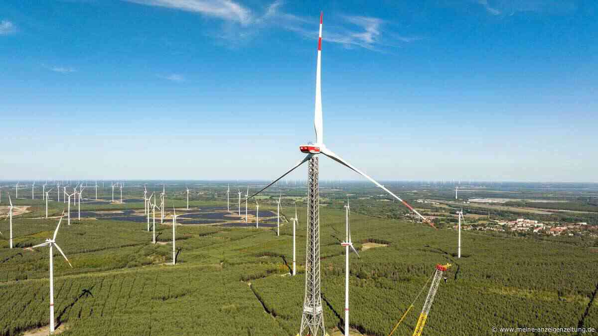 365 Meter: Höchstes Windrad der Welt erreicht seine Höhe