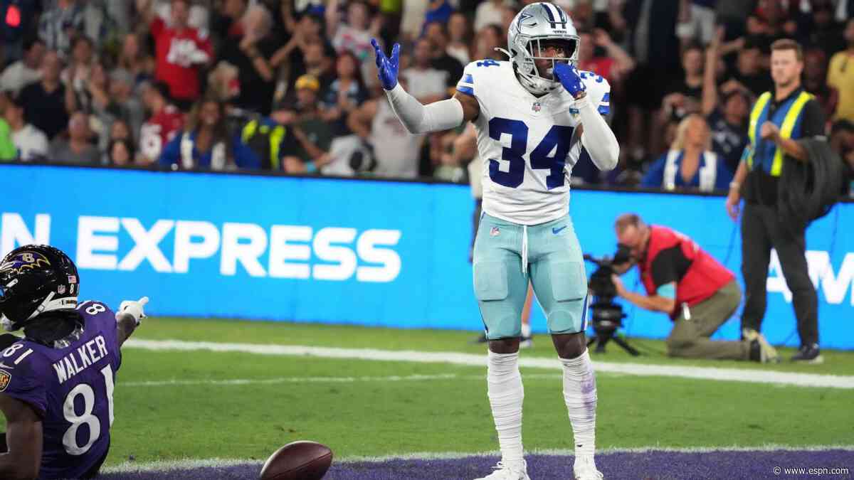Cowboys safety Thompson (hamstring) could miss 'four-plus weeks'
