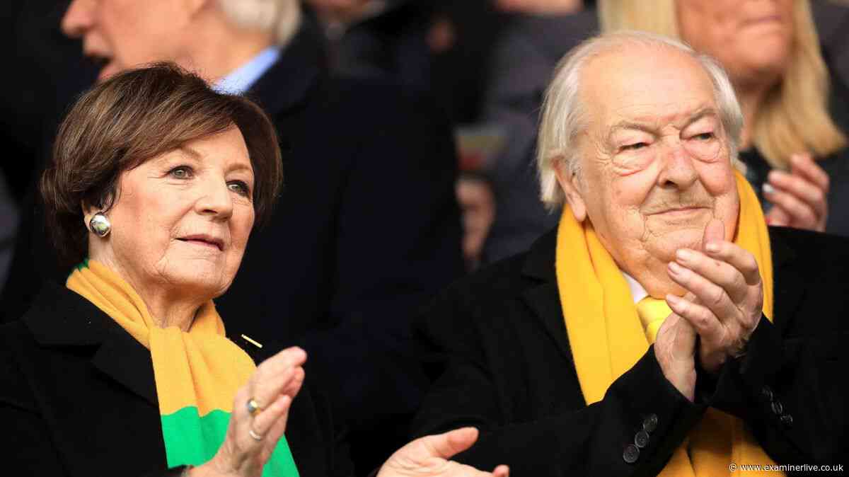 Delia Smith's husband dies after decades together as Norwich City FC pays tribute