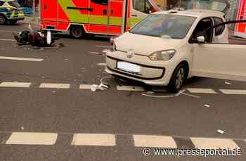 FW-Velbert: Verkehrsunfall am ZOB in Velbert-Mitte