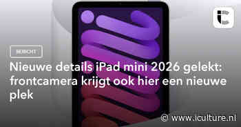 Nieuwe details iPad mini 2026 gelekt: frontcamera krijgt ook hier een nieuwe plek