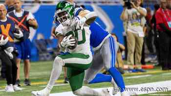 Sources: Jets RB Hall considered week-to-week with quad injury