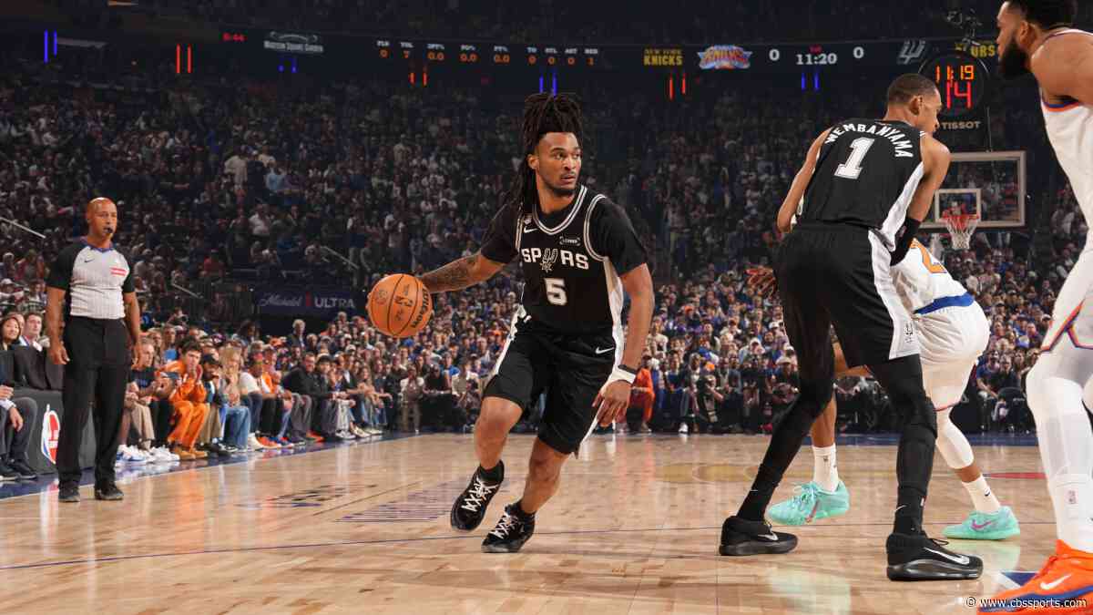 Spurs' Stephon Castle says Knicks crowd at MSG was 'underwhelming' in NBA Finals, OKC fans were 'way louder'