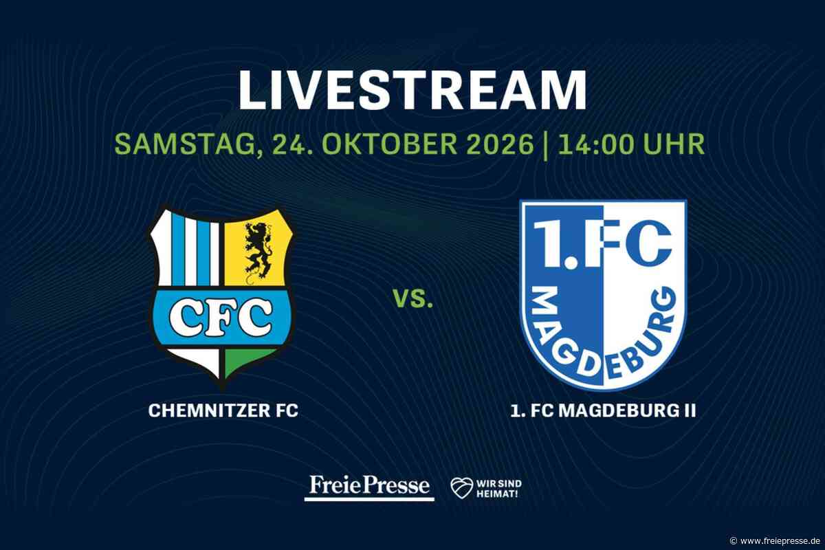 Regionalliga Nordost im Livestream: Chemnitzer FC gegen 1. FC Magdeburg II