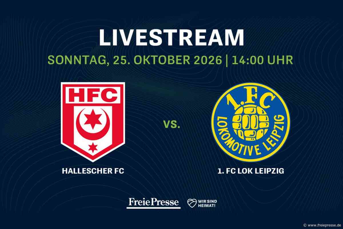 Regionalliga Nordost im Livestream: Hallescher FC gegen 1. FC Lok Leipzig