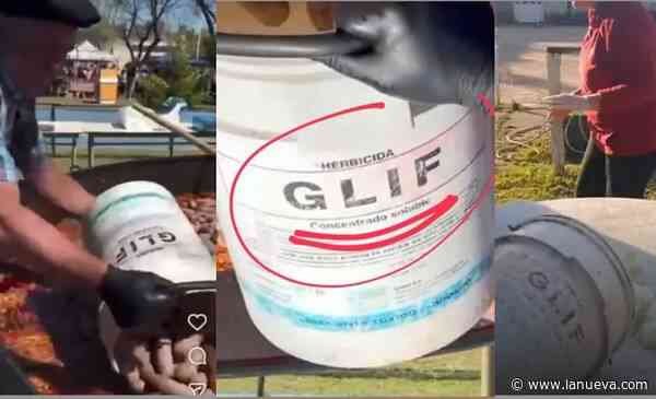 La Colina: polémica por la utilización de un bidón de glifosato para preparar comida en la fiesta del pueblo
