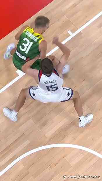 Karinauskas going to WORK on Austin Reaves 😤 #FIBAWC