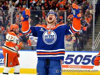 Oilers forward Vasily Podkolzin has grown in Edmonton since Canucks gave him away for a bargain